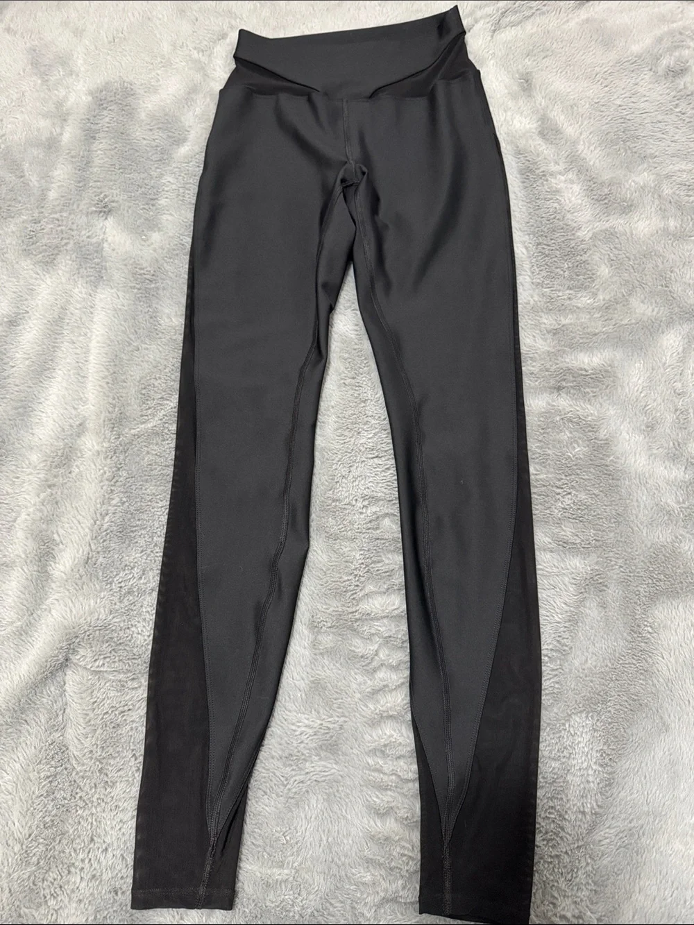 Alo Yoga Airlift Mesh High-Waist Allure Black Leggings